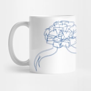 Ribbon Bow (blue) Mug